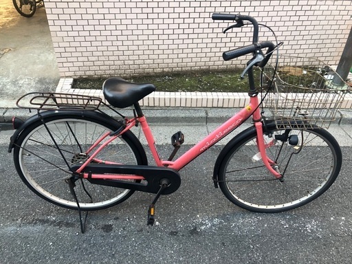 一通りの整備済み 26インチシングル自転車