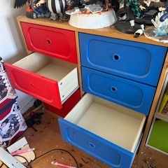 IKEA製キッズ部屋用タンス&クローゼットセット(2点セット)の画像