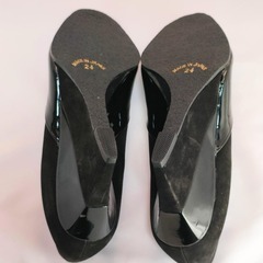 新品・未使用★CLUB DE SAKI　24cm　ブラック　パンプス　ハイヒールの画像