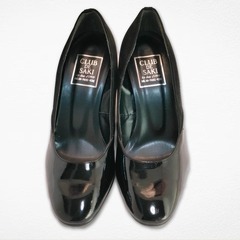 新品・未使用★CLUB DE SAKI　24cm　ブラック　パンプス　ハイヒールの画像