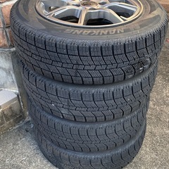 スタッドレスアルミセット　14インチ　ナンカン　21年製　3シーズン使用　の画像