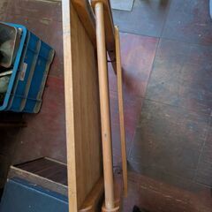 木製　折りたたみテーブル　キャンプなどにもの画像