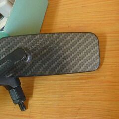 ☆バイク カスタム ミラー 1台分 カーボン柄☆の画像