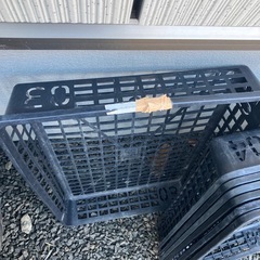 苗、花の水切りなどに。アミ型プラスチックかごケースの画像