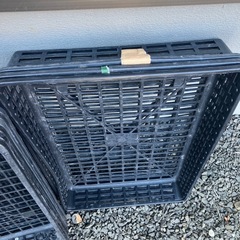 苗、花の水切りなどに。アミ型プラスチックかごケースの画像