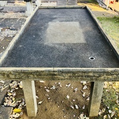 屋外用水盤　盆栽園でよく見る　177cm×90cm×8cmの画像