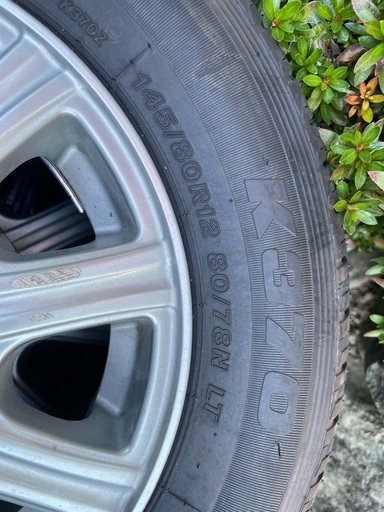 軽自動車バン用　145/80/12 4本セット　ブリヂストン