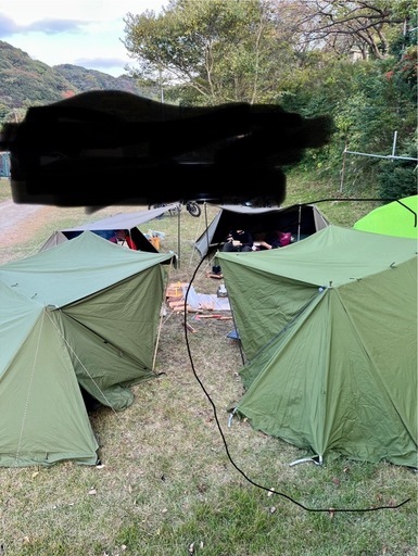 スームルーム　バップテント　前幕付き　三角ポール付き　テント