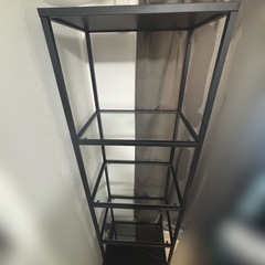 ディスプレイ棚 IKEA ブラックブラウンの画像