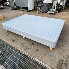【ジモティ限定特価】 脚付 マットレス ダブルサイズ ダブルベッド ベッド 寝具 A0844Gの画像