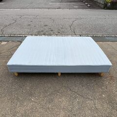 【ジモティ限定特価】 脚付 マットレス ダブルサイズ ダブルベッド ベッド 寝具 A0844Gの画像