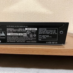 SONY Blu-rayプレーヤーの画像