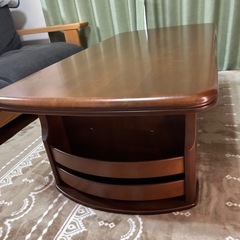木製ローテーブル　の画像
