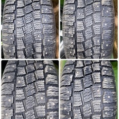 ハンコック スパイク 225/60R16 2年 10mm アルミ付き 16×6½ 6×139.7 IN38の画像