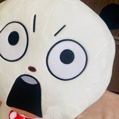 (受け渡し予定者とお話中 未使用タグ付き ごきげんパンダBIGぬいぐるみの画像