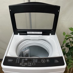 R527 ☀️ AQUA 洗濯機（洗濯5.0㎏) 21年製 AQW-G50JJ ⭐ 動作確認済 ⭐ クリーニング済の画像