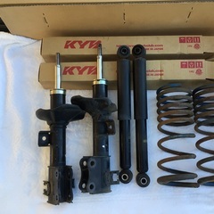 エブリィ　ワゴン　DA64W  ダウンサス　カヤバショック　ダウンサス　前後の画像