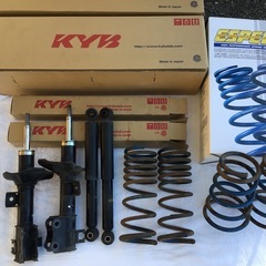 エブリィ　ワゴン　DA64W  ダウンサス　カヤバショック　ダウンサス　前後の画像