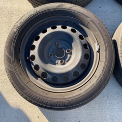 群馬発　NHP10 アクア使用　ホイール　ナット付き　ブリヂストンタイヤ4本の画像