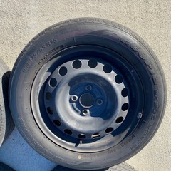 群馬発　NHP10 アクア使用　ホイール　ナット付き　ブリヂストンタイヤ4本の画像