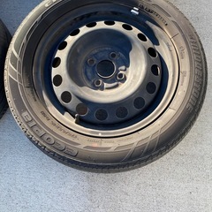 群馬発　NHP10 アクア使用　ホイール　ナット付き　ブリヂストンタイヤ4本の画像