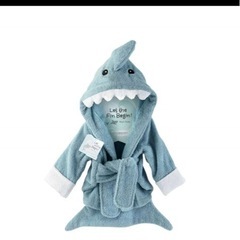 キッズバスローブ シャーク　鮫の画像