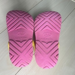 m　クロックス風　サンダル　18㎝　女の子　プリキュア　ピンク　スニーカーの画像