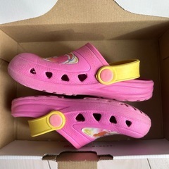 m　クロックス風　サンダル　18㎝　女の子　プリキュア　ピンク　スニーカーの画像