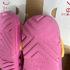 m　クロックス風　サンダル　18㎝　女の子　プリキュア　ピンク　スニーカーの画像