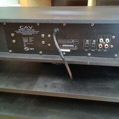 ★リユースのサカイつくば店★TK7304  スピーカー付テレビ台 ブラック H42×D40×W90 クリーニング済みの画像