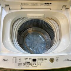 【愛品館八千代店】AQUA　アクア　2022年製　7.0㎏全自動洗濯機　AQW-V7Mの画像