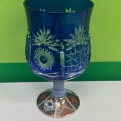 飛鳥切子 伝統工芸 ガラス 青 グラス 酒器 切子 切子グラス ブルー まとめての画像
