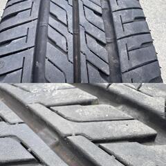 タ4 フレアカスタム MM42S 純正15インチ 165/55R15 2024年 バリ山 ガリキズ無し スペーシアMK42S まぁまぁキレイの画像