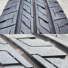 タ4 フレアカスタム MM42S 純正15インチ 165/55R15 2024年 バリ山 ガリキズ無し スペーシアMK42S まぁまぁキレイの画像
