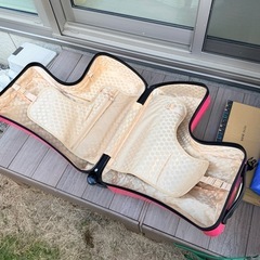 子供が乗れるスーツケースの画像