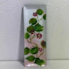 ●■★七宝焼き絵皿 花柄【未使用品】の画像