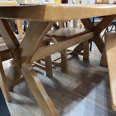 ベンチダイニング4点セットの画像