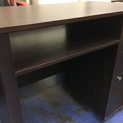 ★リユースのサカイ横浜南店★YM1622  デスク ダークブラウン W90.5×D48×H81 クリーニング済みの画像