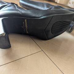 ロングブーツ　MODE KAORI　レディース　23.cm 　本革　黒の画像