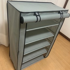 シューズラック　組み立て式　5段の画像