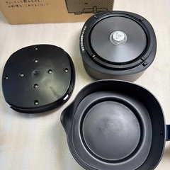 東W#485 おりょうりケトルちょいなべ 動作品  siroca SK-M151(K) ちょっとした飲みもの、お料理に シロカ 電気鍋 電気ケトル 丸洗い可 1L ぶらっくブラックの画像