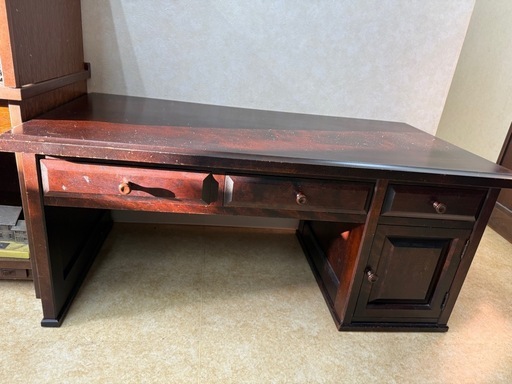 北海道民芸家具 文机 机 樺材 ローテーブル 座卓 座敷机 幅95×奥45.5×高41㎝