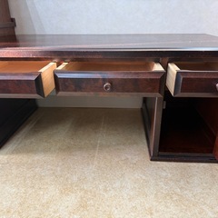 北海道民芸家具 文机 机 樺材 ローテーブル 座卓 座敷机 幅95×奥45.5×高41㎝の画像