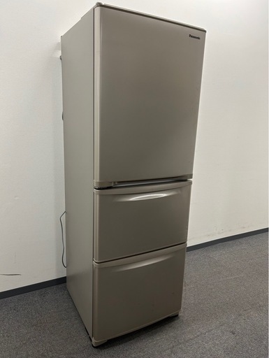 11/22　3ドア冷蔵庫　Panasonic ノンフロン冷凍冷蔵庫 NR-C342CL-N 2021年製