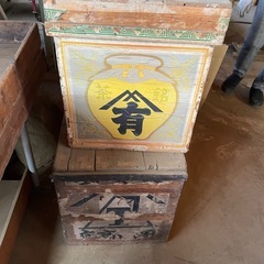 【お譲りの方が決まりました】木箱　茶箱の画像