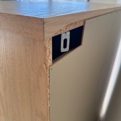 IKEA MALM（マルム）4段チェスト／白ステインオーク材突き板 80×100の画像