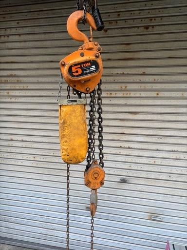 5tチェーンブロック KITO M3B 重いです笑