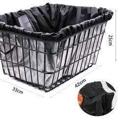 🚲【新品未使用】VorsiPro 自転車カゴカバー 防水バスケットカバー 前後兼用 サドルカバー付き 撥水 防塵 日焼け防止 取り付け簡単 大容量 自転車カバー 自転車アクセサリ 通勤 通学 雨よけ 盗難防止 ブラック 自転車用カバーの画像