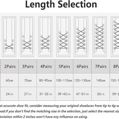 靴ひも 丸紐 丸型 シューレース 防水 編組ワックス 2足 4本 90cmの画像