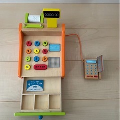 木製レジの画像